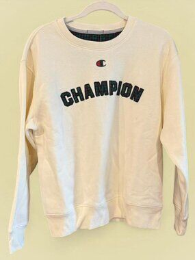 Champion cream crewneck sweatshirt